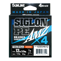 SUNLINE SIGLON AMZ X4 BRAID LINE 150m ORANGE