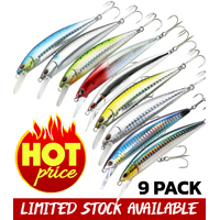 AW FISHING LURE PACK - STORM SO-RUN CASTING LURE 9 PACK