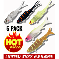 AW FISHING LURE PACK - SAMAKI VIBELICIOUS 5 PACK