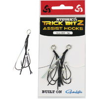 ATOMIC TRICK BITZ ASSIST HOOKS - BLACK/ SILVER