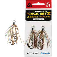 ATOMIC TRICK BITZ ASSIST HOOKS - BROWN/ SILVER