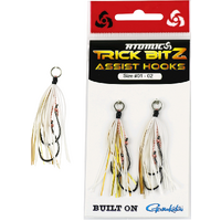 ATOMIC TRICK BITZ ASSIST HOOKS - WHITE/ GOLD