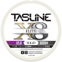 BULK SPOOL UP - TASLINE ELITE X8 PURE BRAIDLINE WHITE - PER 100yds