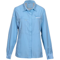 SHIMANO LADIES PRO STRETCH VENTED SHIRT Sky Blue