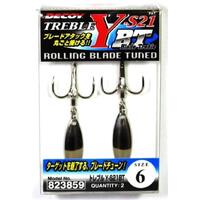 DECOY Y-S21BT ROLLING BLADE TREBLE HOOKS