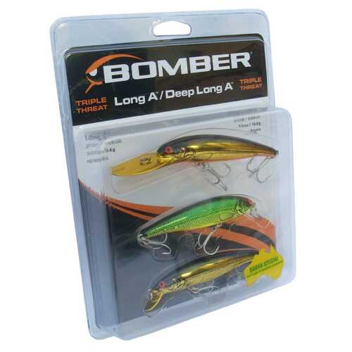 BOMBER LONG A/DEEP LONG A TRIPLE THREAT LURE PACK