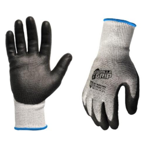 Gorilla Grip A5 Cut Protection Filet Gloves, No Slip Polymer Grip, Grey,  Size XXL, Model# 25894-26 