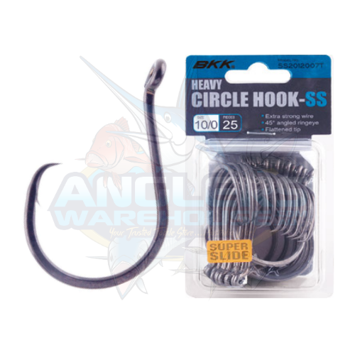 BKK HEAVY CIRCLE SS HOOKS 25 PACK