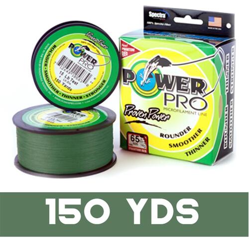 POWER PRO BRAID LINE 150yds GREEN