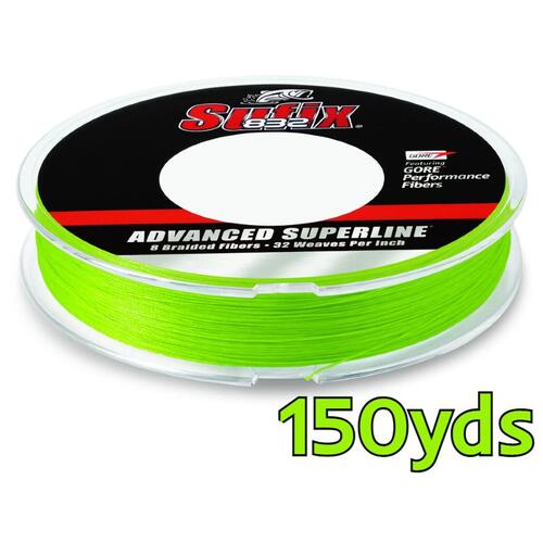 SUFIX 832 BRAID LINE 150yds NEON LIME